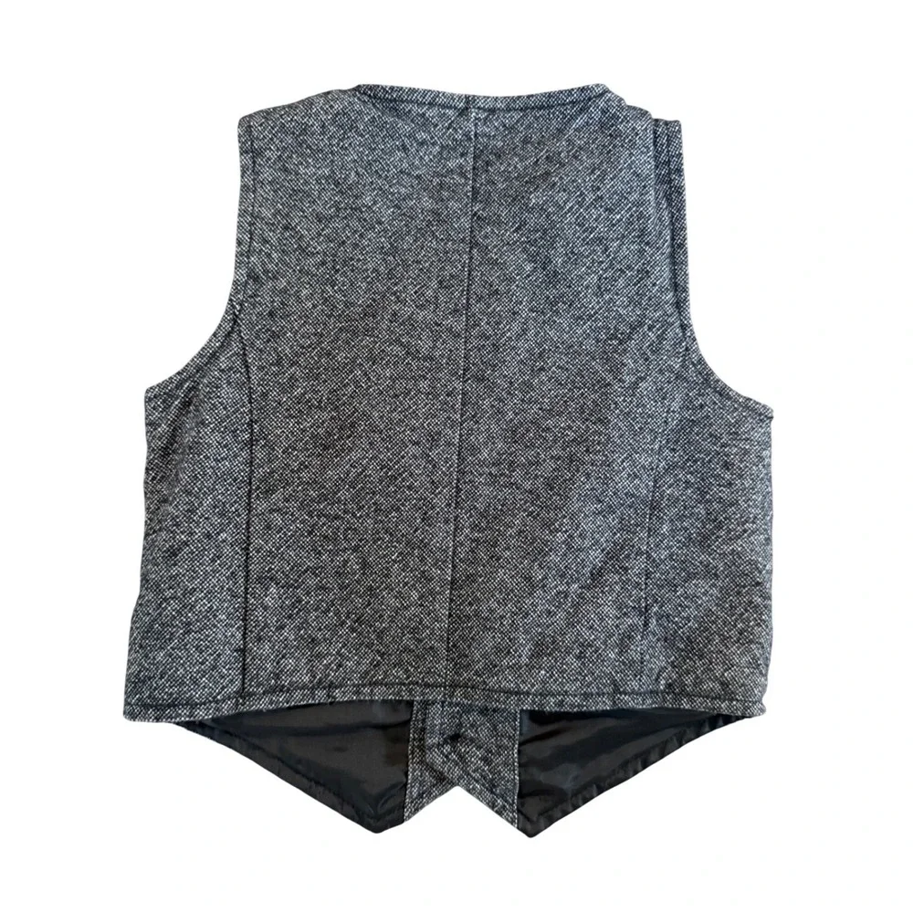 Gymboree Dressed Up Boys Tweed Vest Size 3T Formal Dressy Button Front‎ Gray